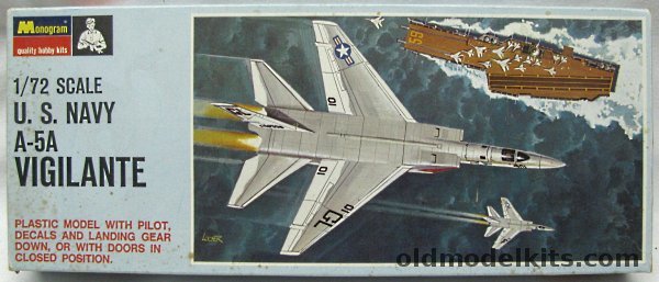 Monogram 1/72 US Navy A-5A Vigilante - A3J Attack Bomber, PA177-100 plastic model kit